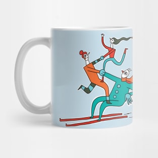 Skiing Acrobats Mug